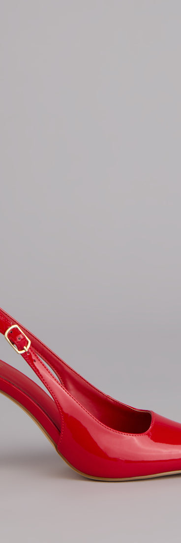 Bold Chic Slingback Stiletto Heels