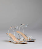 Fab Icon Butterfly Rhinestone Stiletto Heels