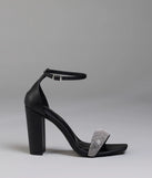 Royal Treatment Rhinestone Block Heels