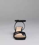 Chic And Ready Strappy Kitten Heels