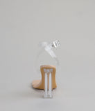 Turn heads in the Clearly Chic Square Toe Block Heels, clear heels showcasing a fresh trend or stylish detail made to elevate your full Windsor fit.
