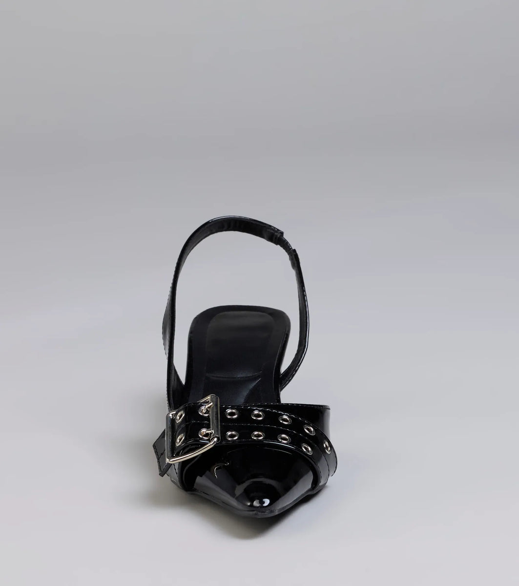 Sneaky Baby Buckle Strap Heels