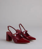 Too Chic To Quit Sling-Back Pumps