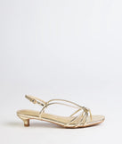 Tied Together Strappy Kitten Heels