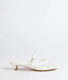 Chic Trend Thong Strap Kitten Heel Mules