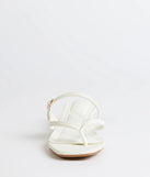 Chic Trend Thong Strap Kitten Heel Mules