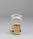Sweeten Up Straw Block Heels