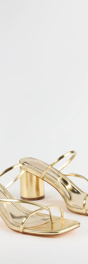 So Much Personality Strappy Block Heels