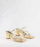 So Much Personality Strappy Block Heels