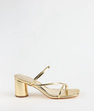 So Much Personality Strappy Block Heels