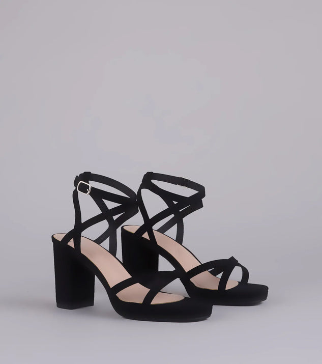 RSVP Yes Strappy Platform Block Heels | Windsor
