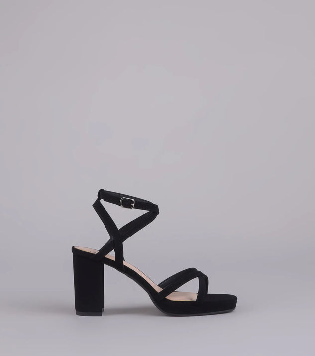 RSVP Yes Strappy Platform Block Heels | Windsor