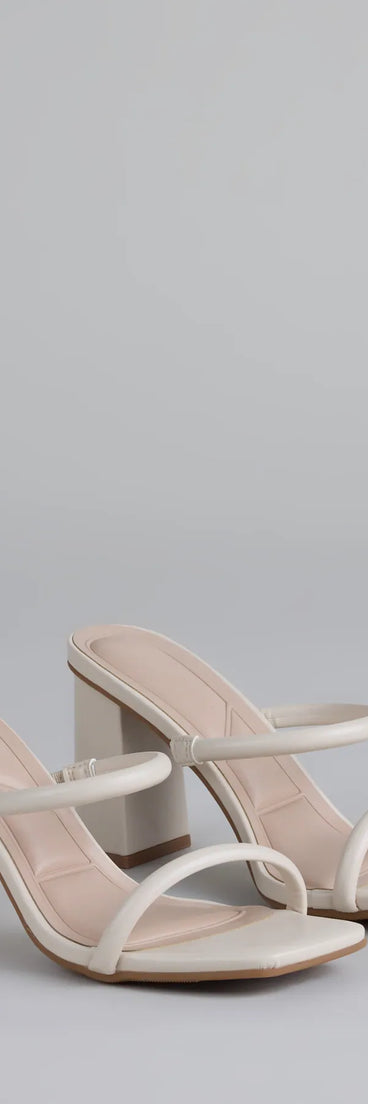 Walk This Way Strappy Block Heels