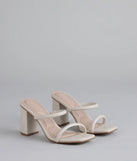 Walk This Way Strappy Block Heels