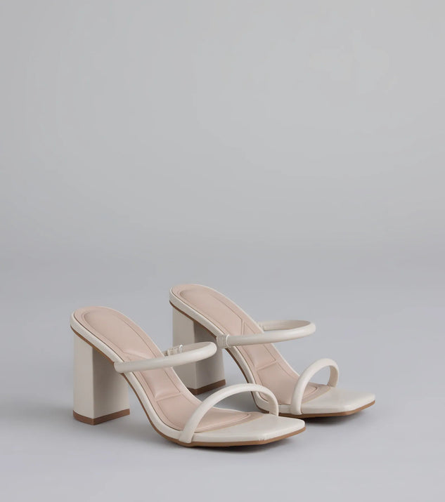 Walk This Way Strappy Block Heels