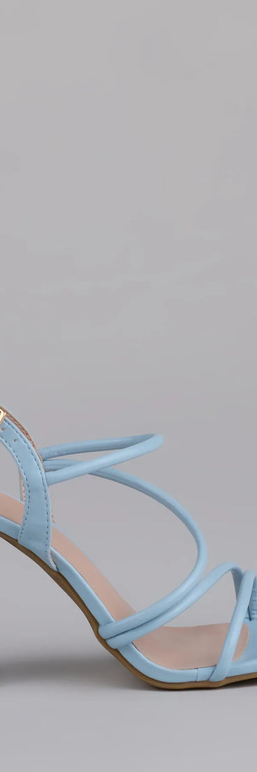 Flirt Mode Activated Strappy Block Heels