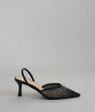 She Came to Sparkle Slingback Heels