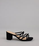 All Day Cute Bow Strap Block Heel Mules