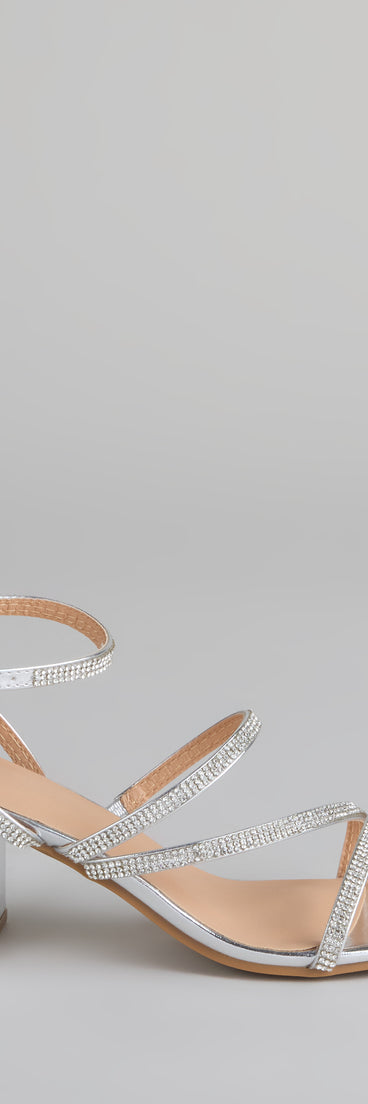 Made You Sparkle Rhinestone Block Heels