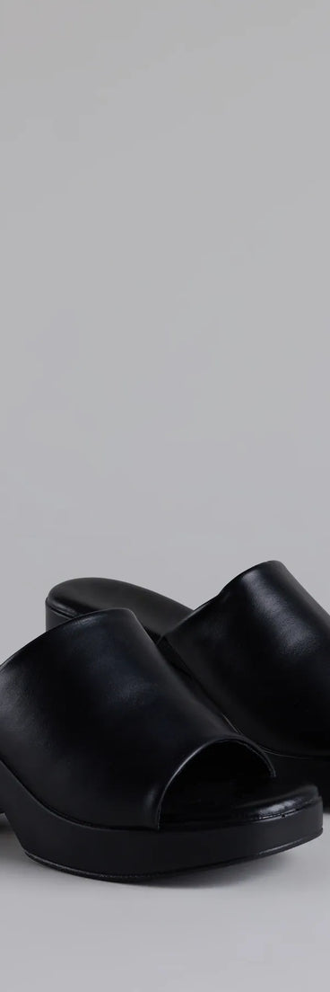 90s Icon Platform Block Heel Mules