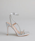 Shine Game Rhinestone Platform Stilettos