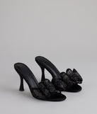 Flirt Alert Lace Bow Stilettos