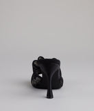 Flirt Alert Lace Bow Stilettos