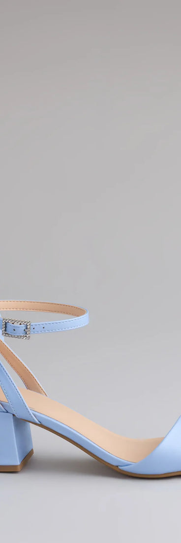 Elevate warm-weather looks with So Pretty Chiffon Bow Satin Block Heels in blue, a pair of trendy sandals bringing chic, modern flair to every step.