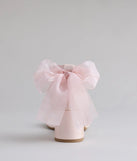 Elevate warm-weather looks with So Pretty Chiffon Bow Satin Block Heels in pink, a pair of trendy sandals bringing chic, modern flair to every step.
