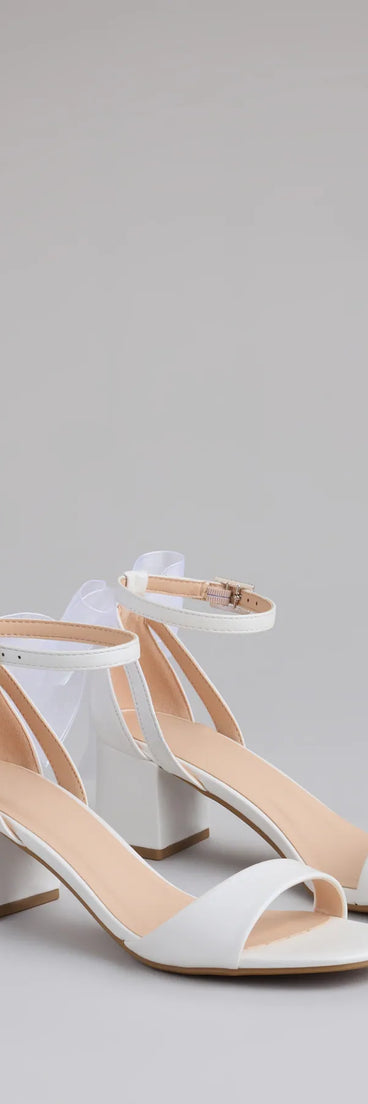 Step into style with the So Pretty Chiffon Bow Satin Block Heels, white heels made to complete your Windsor look with comfort and glam in mind.