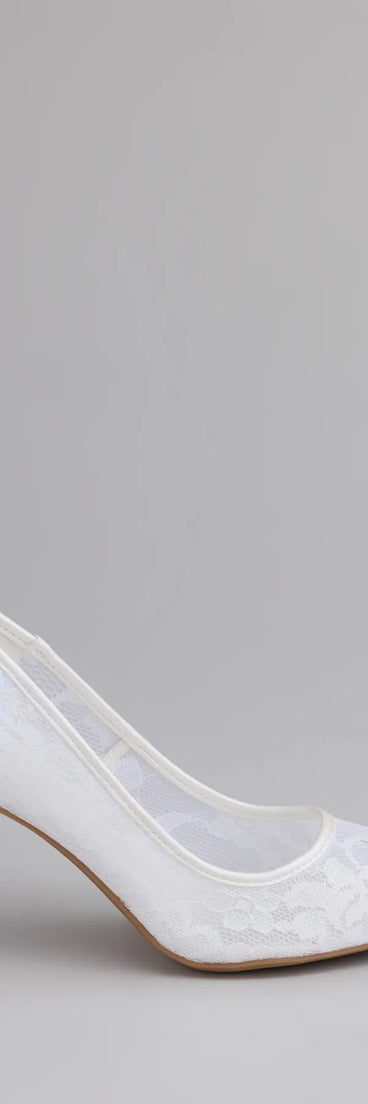 Romance Always Lace Stiletto Pumps