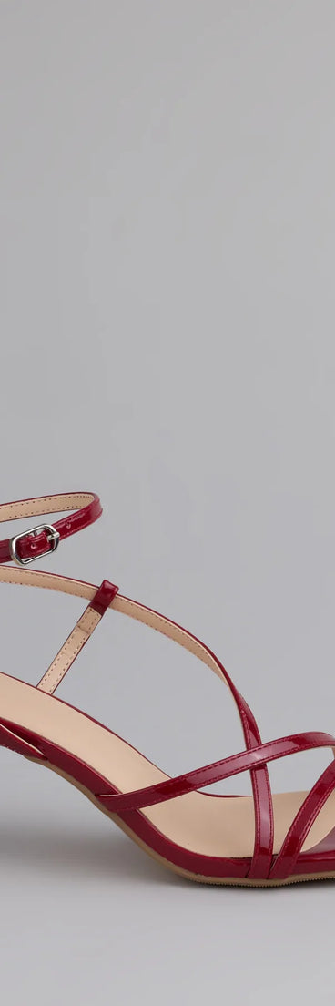 Simply Stunning Strappy Kitten Heels