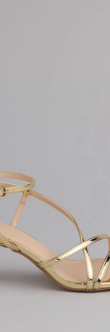 Simply Stunning Strappy Kitten Heels