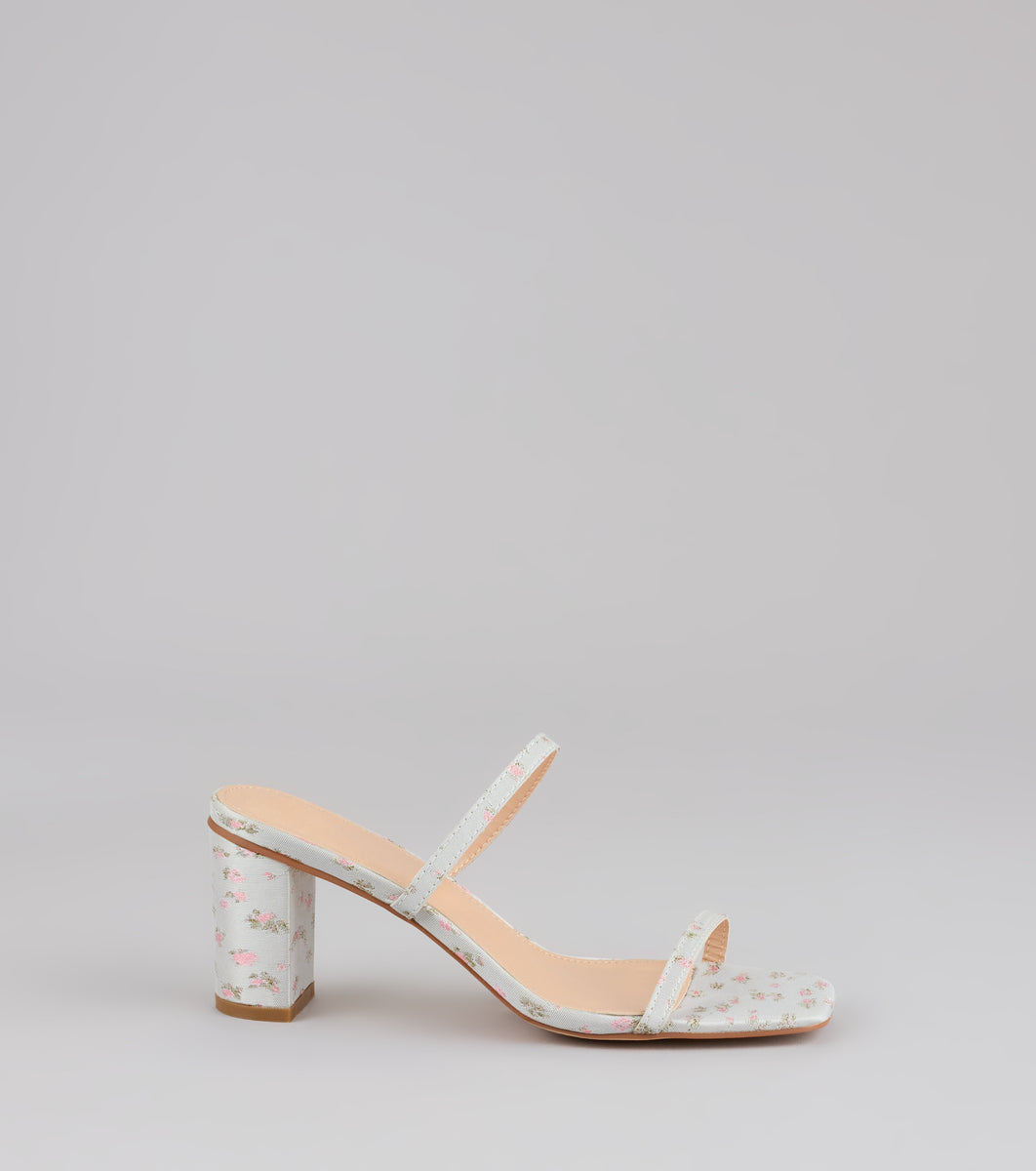 Picnic Chic Floral Strappy Mules & Windsor