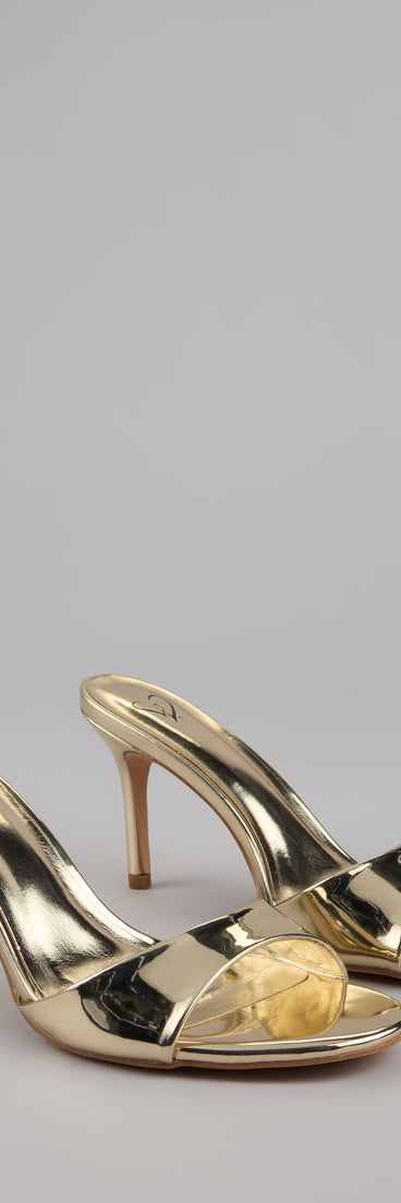 Just Like Magic Metallic Stiletto Heels