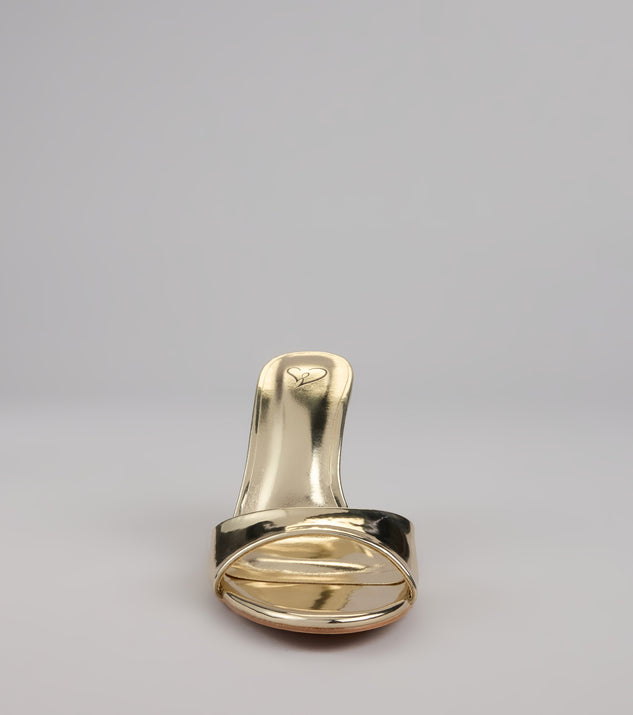 Just Like Magic Metallic Stiletto Heels