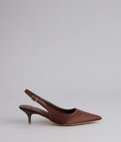 Princess Calling Satin Slingback Heels