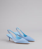 Princess Calling Satin Slingback Heels