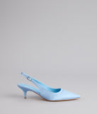 Princess Calling Satin Slingback Heels