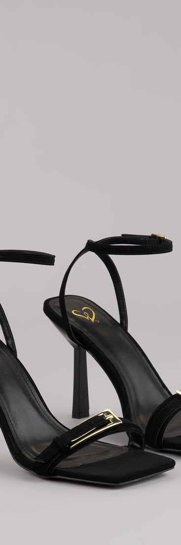 This piece brings trend-right energy to the Strap In Luxe Stiletto Heels, perfect for fall outfits that stand out.