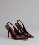 After Hours Patent Slingback Heels