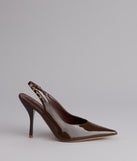 After Hours Patent Slingback Heels