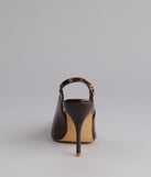 After Hours Patent Slingback Heels