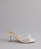 Soft Glam Mesh Bow Mules