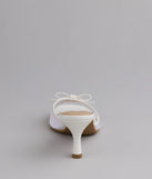 Soft Glam Mesh Bow Mules