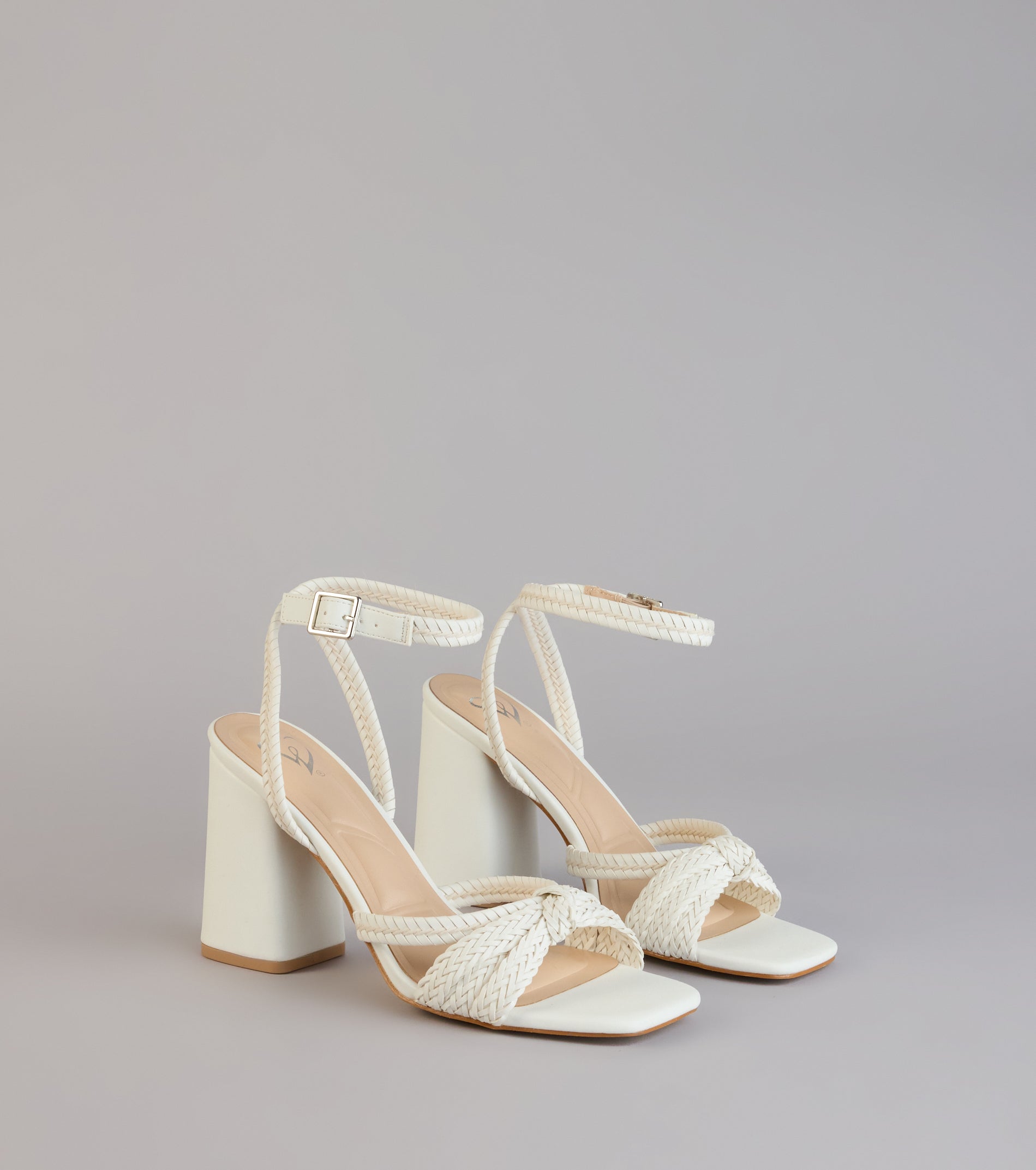 Chic Steps Braided Block Heels | Windsor