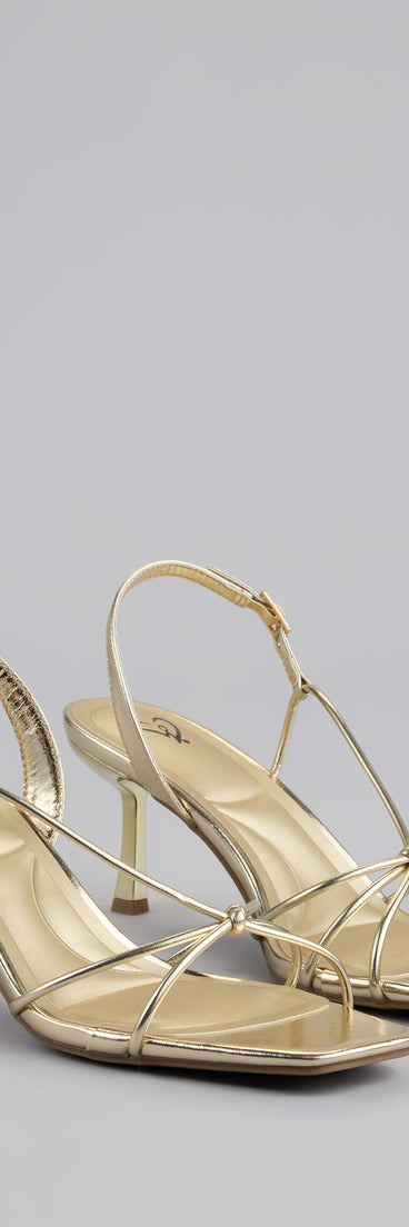 Delicately Dangerous Strappy Slingback Heels