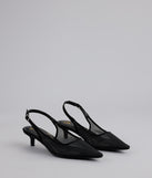 Double Take Mesh Sling-Back Pumps