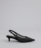 Double Take Mesh Sling-Back Pumps