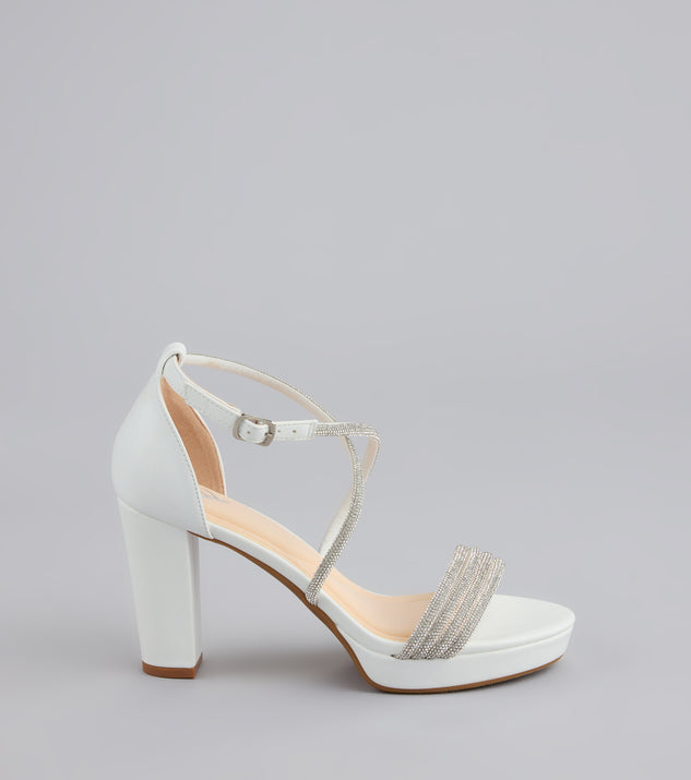 Made To Dazzle Rhinestone Platform Heels | Windsor